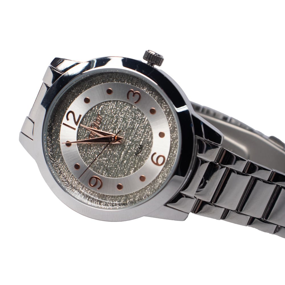 Relógio Feminino Condor Kit CO2039MUJ/K4K Prata Prata 4