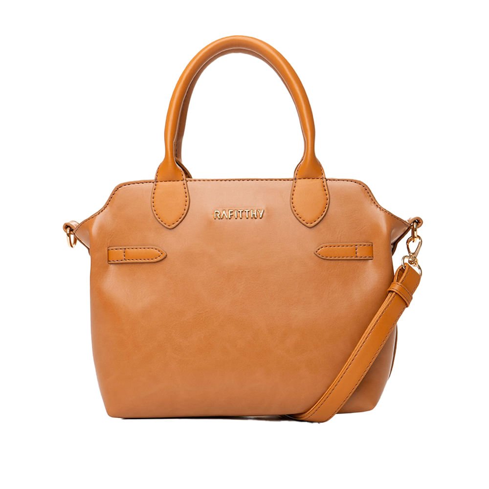 Bolsa Feminina Rafitthy Tiracolo Média Caramelo