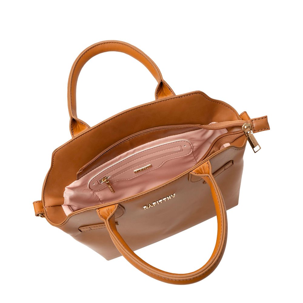Bolsa Feminina Rafitthy Tiracolo Média Caramelo Caramelo 4
