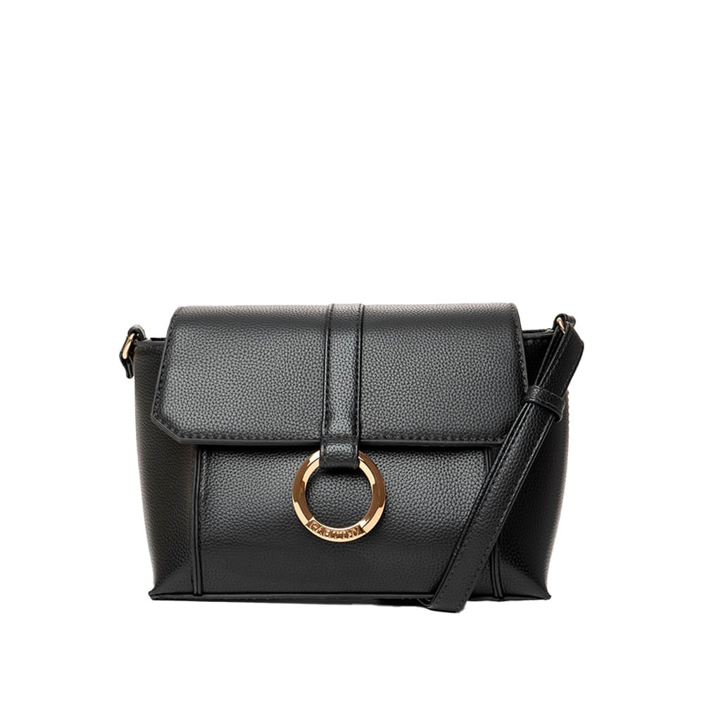 Bolsa Feminina Rafitthy Transversal Pequena Moderno Preto
