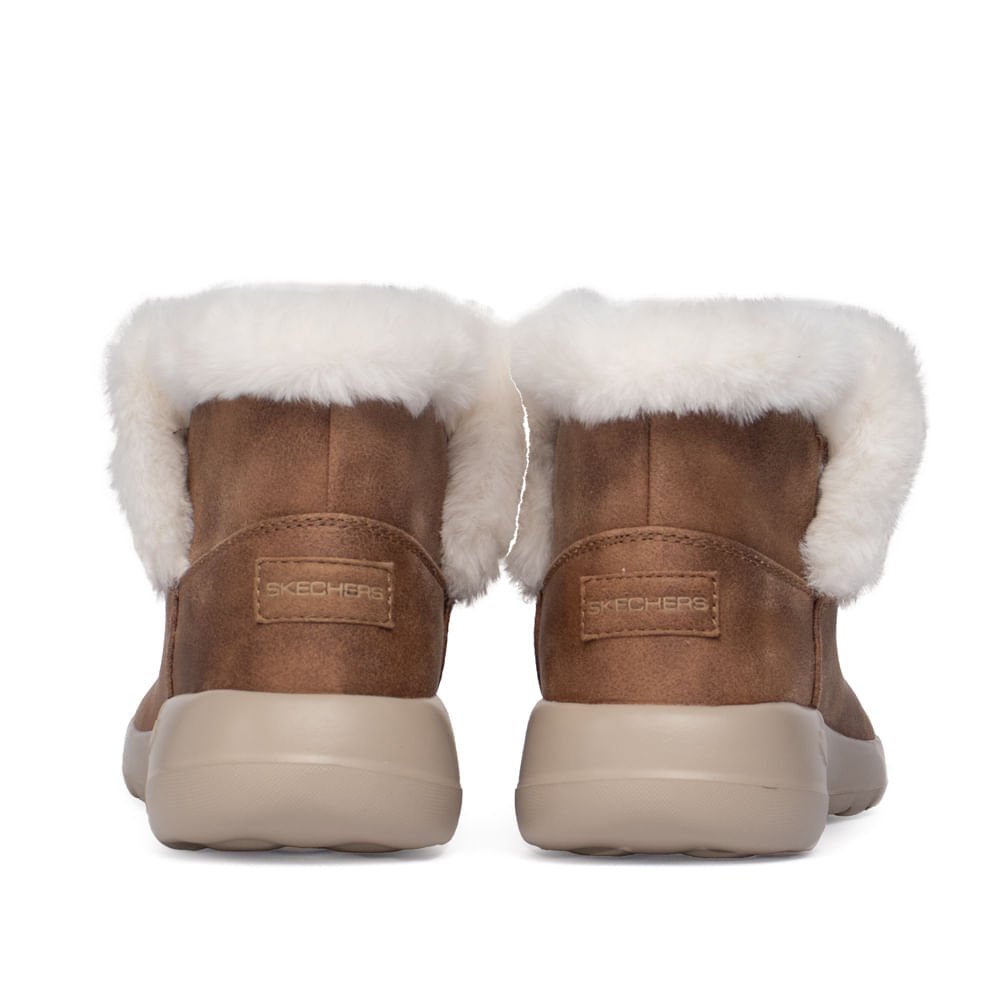 Bota Feminina Skechers On The Go Joy Endeavor Forrada Marrom Marrom 3