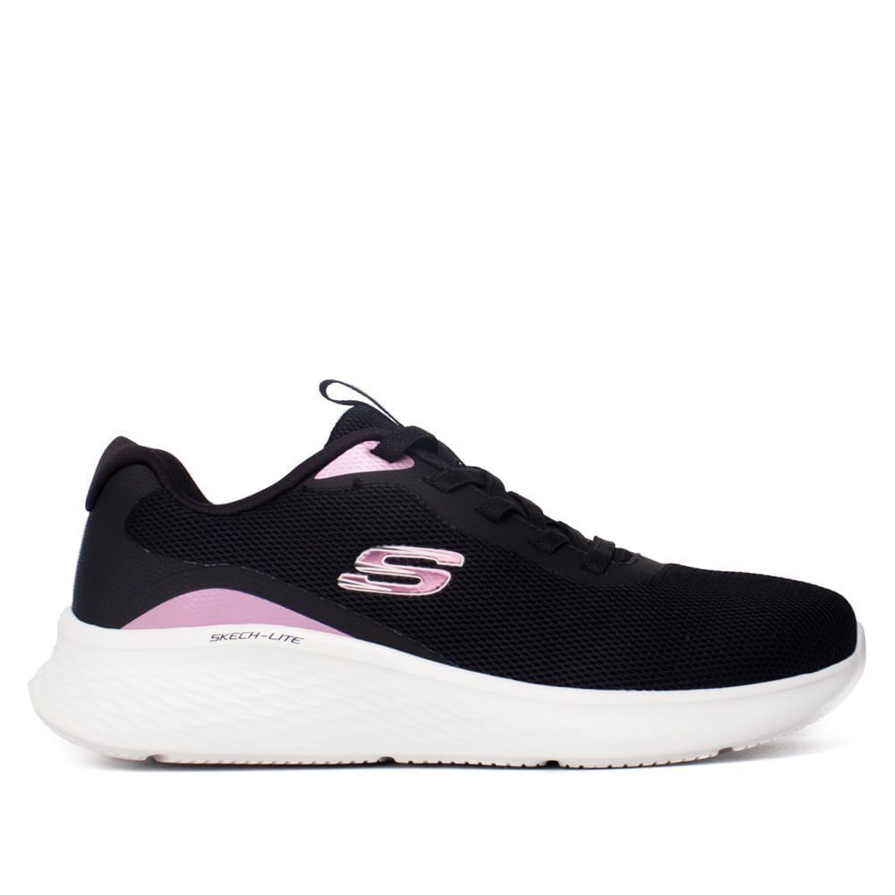 Tênis Feminino Skechers Lite Pro Glimmer Calce Fácil Preto