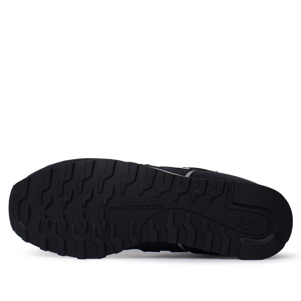 Tênis Masculino New Balance 373v2 Camurça Preto/Bege Claro Preto/Bege 2
