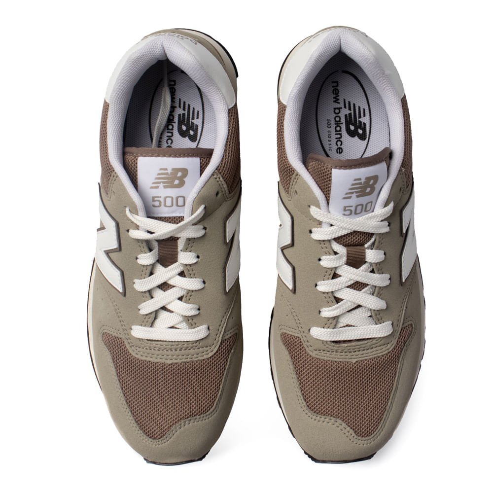 Tênis Masculino New Balance 500 Conforto Marrom Marrom 4