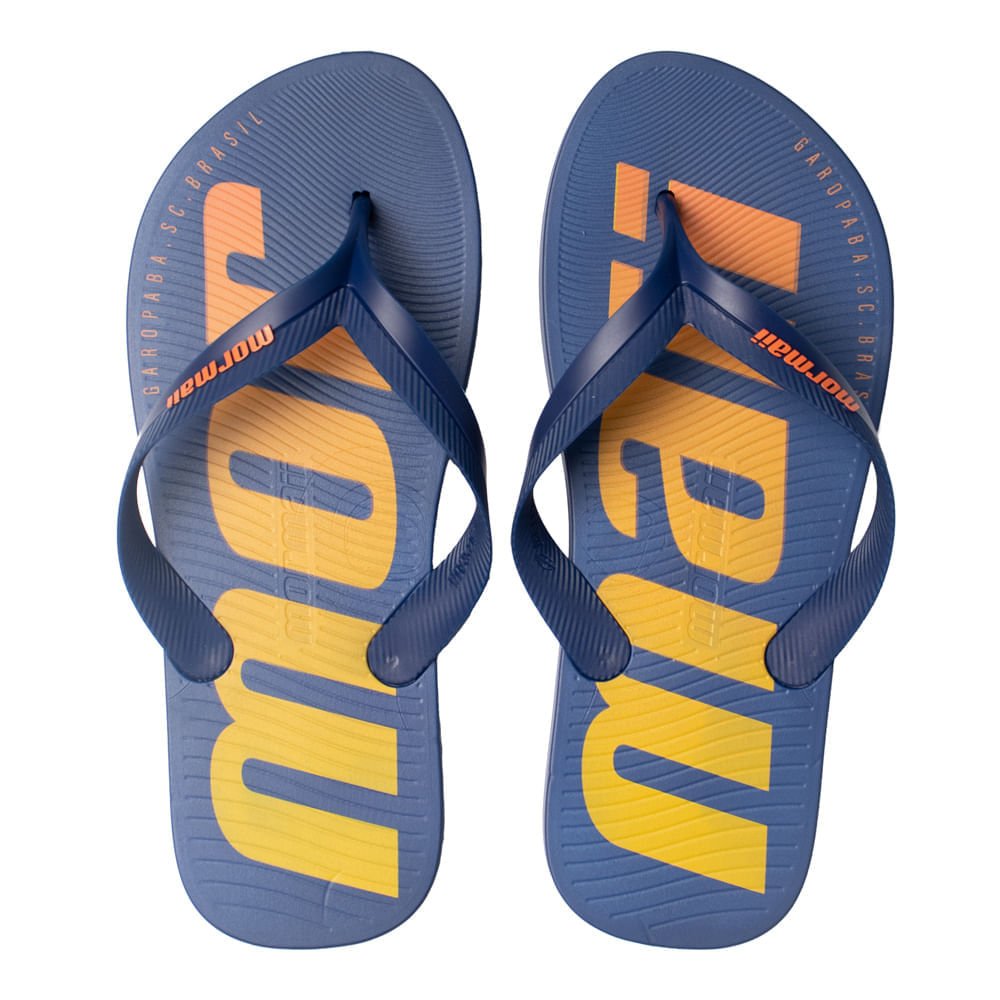 Chinelo Masculino Mormaii Tropical Tiras Azul