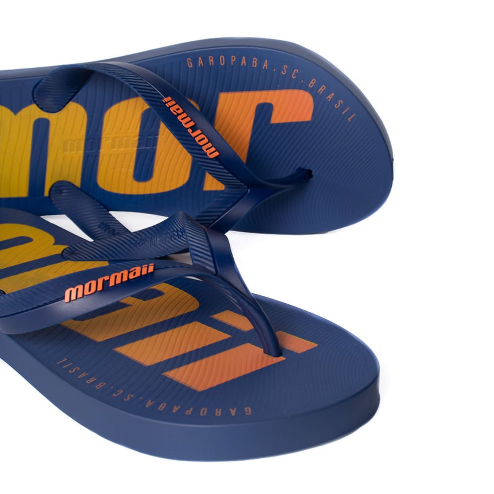 Chinelo Masculino Mormaii Tropical Tiras Azul Azul 4