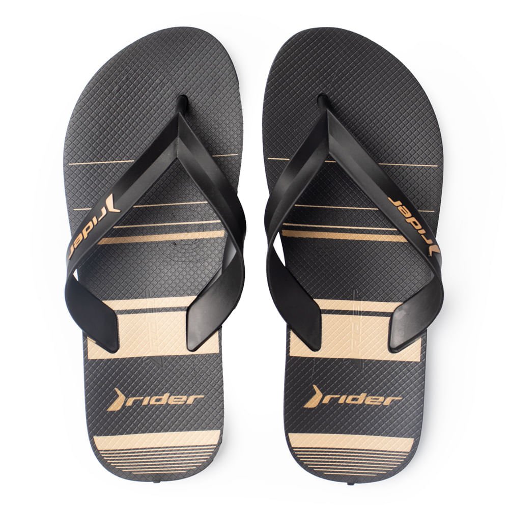 Chinelo Masculino Rider Feel Urban Tiras Preto
