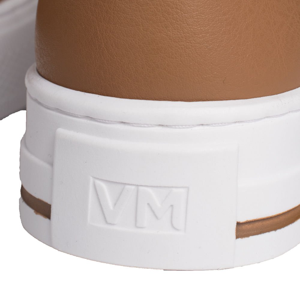Tênis Feminino Via Marte Napa Calce Fácil Marrom/branco Marrom 6
