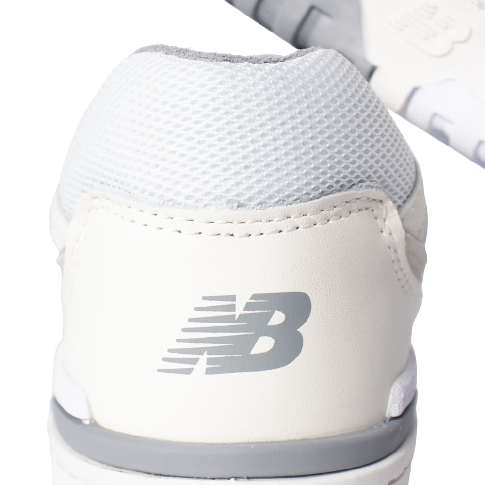 Tênis Masculino New Balance 550 Mesh Branco/Bege Branco/Bege/Cinza 5