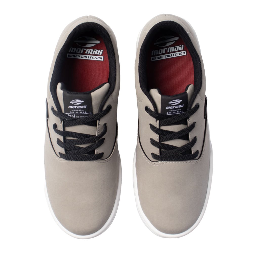 Tênis Masculino Mormaii Chuck Casual Confortável Cinza Cinza 4