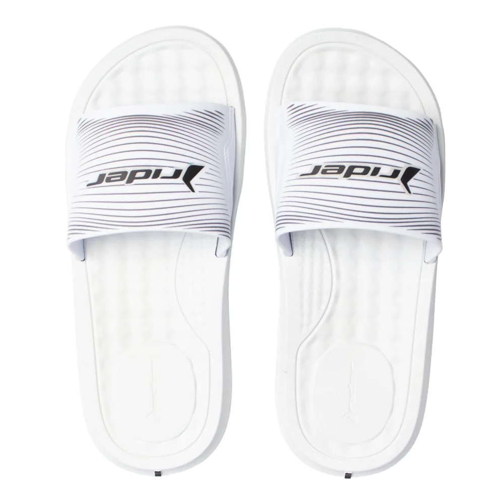Chinelo Masculino Rider Step Slide Monobloco Branco Branco 4