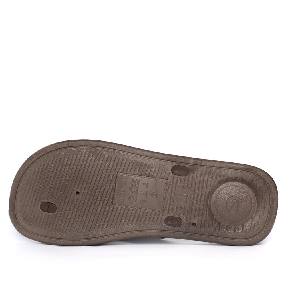 Chinelo Masculino Cartago Alabama Tiras Largas Marrom/Bege Marrom/Bege 3