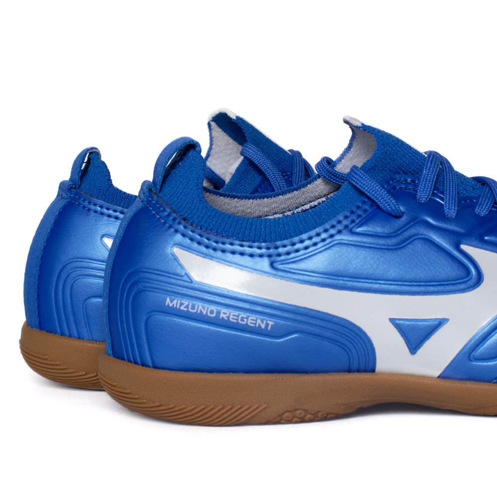 Chuteira Infantil Mizuno Regent In Knit Futsal Royal/Branco Royal/Branco 5