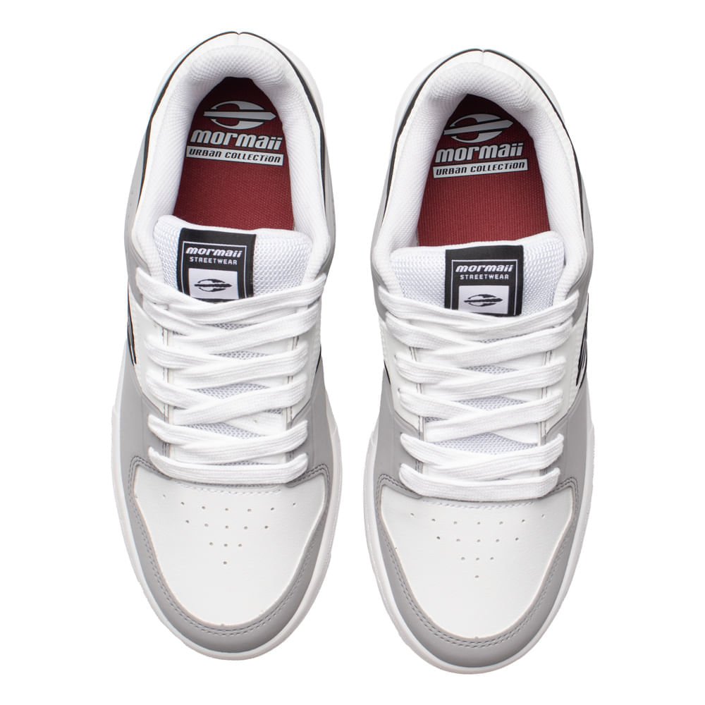 Tênis Masculino Mormaii Urban Joaca 3 Robusto Cinza/Branco Cinza/Branco 4