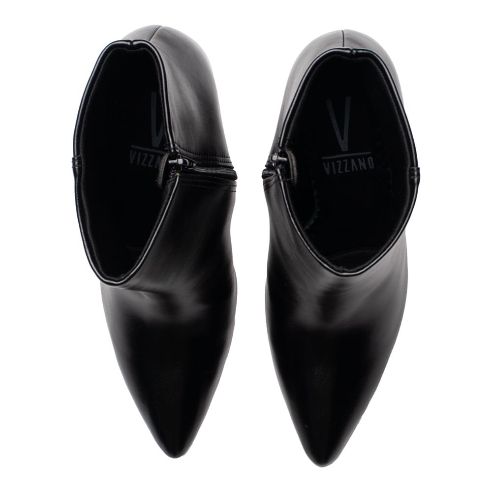 Bota Feminina Vizzano Napa Genebra Salto Fino Preto Preto 4
