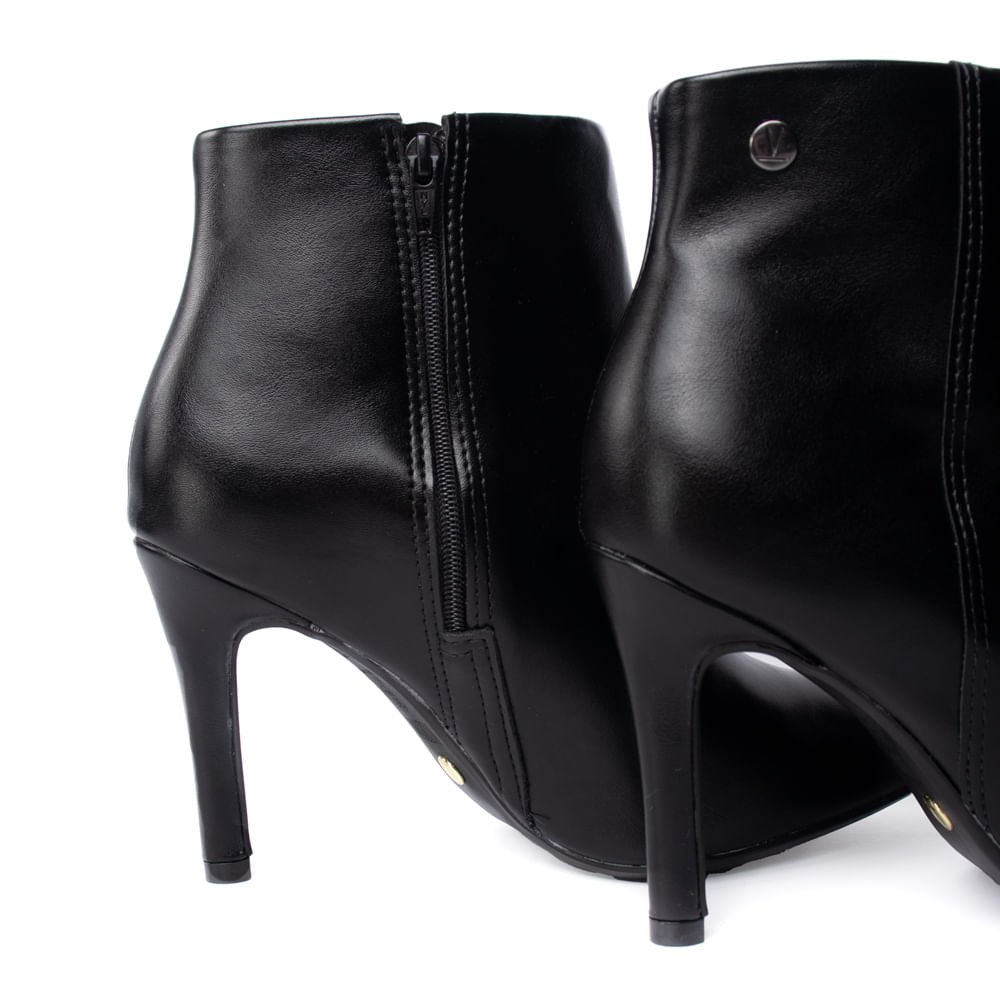 Bota Feminina Vizzano Napa Genebra Salto Fino Preto Preto 5