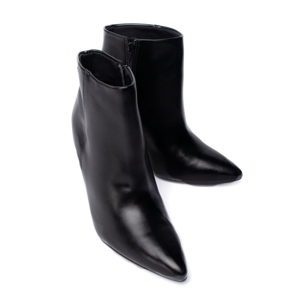 Bota Feminina Vizzano Napa Genebra Salto Fino Preto Preto 6
