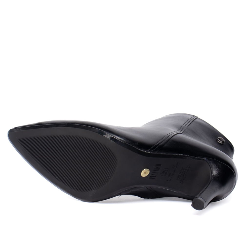 Bota Feminina Vizzano Napa Genebra Salto Fino Preto Preto 2