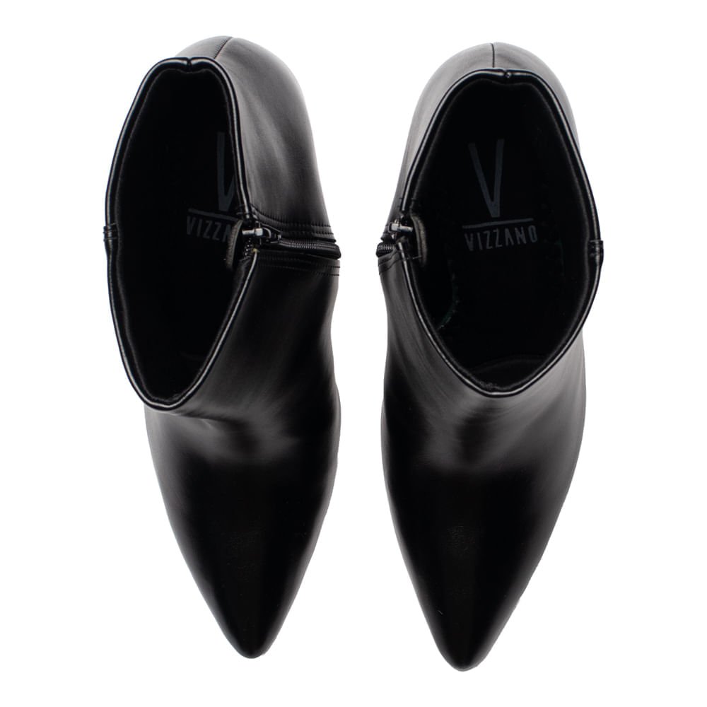 Bota Feminina Vizzano Napa Genebra Salto Fino Preto Preto 4
