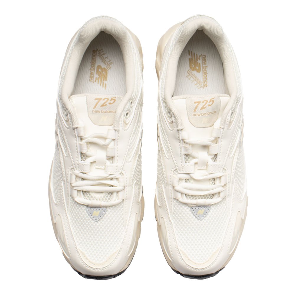 Tênis Masculino New Balance 725 Couro Mesh Retrô Bege Claro Bege Claro 3