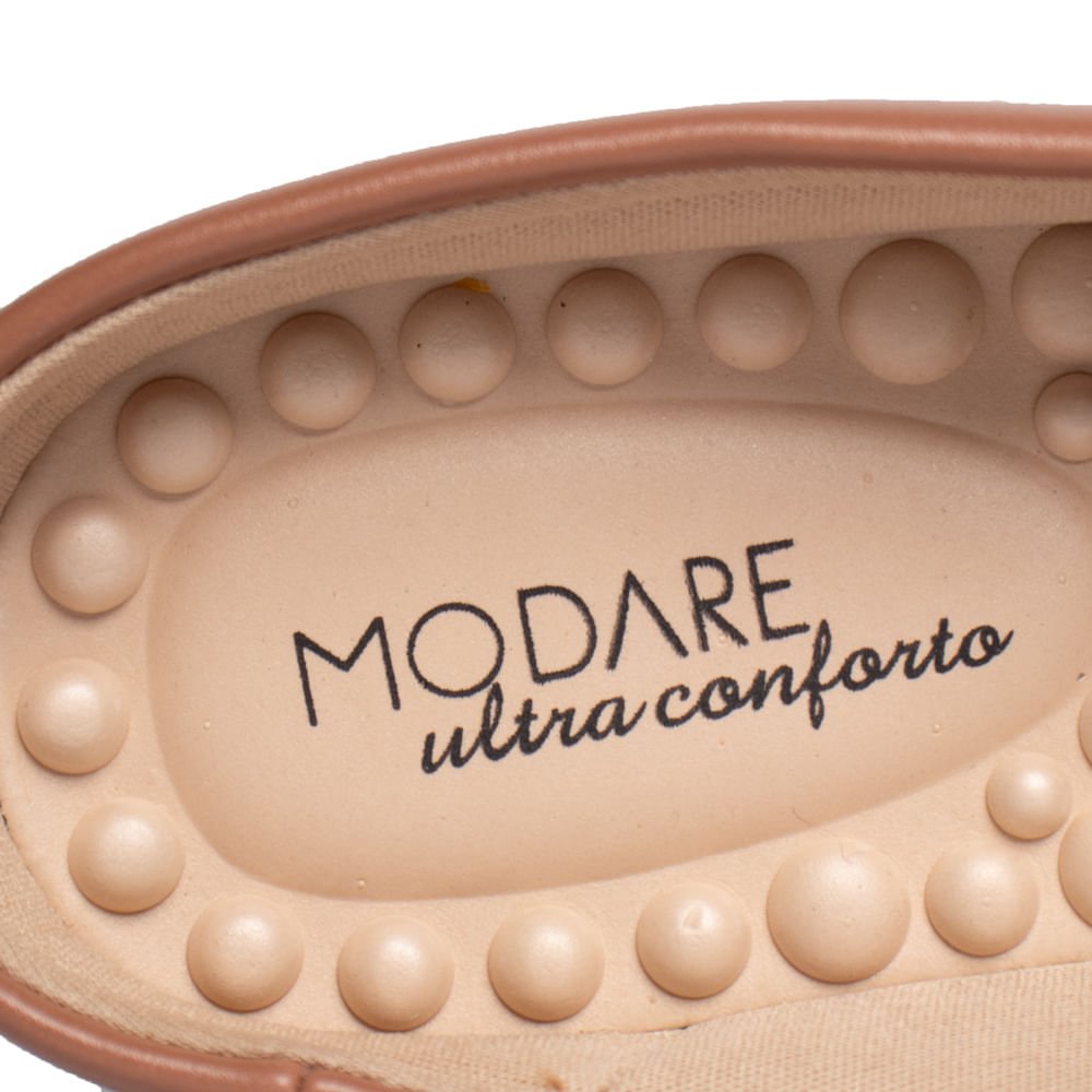 Sapatilha Feminina Modare Mule Napa Conforto Bege Escuro Bege Escuro 6
