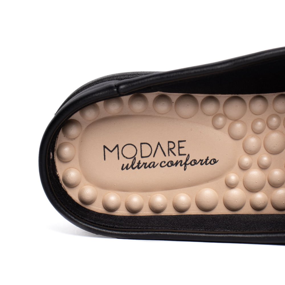 Sapatilha Feminina Modare Mule Napa Conforto Preto Preto 6