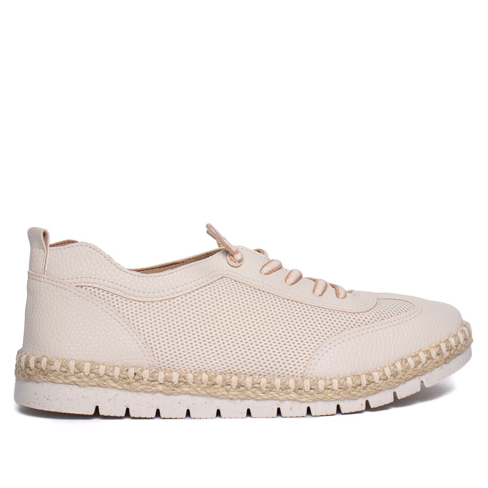 Tênis Feminino Modare Napa Mesh Sisal Creme/Off White