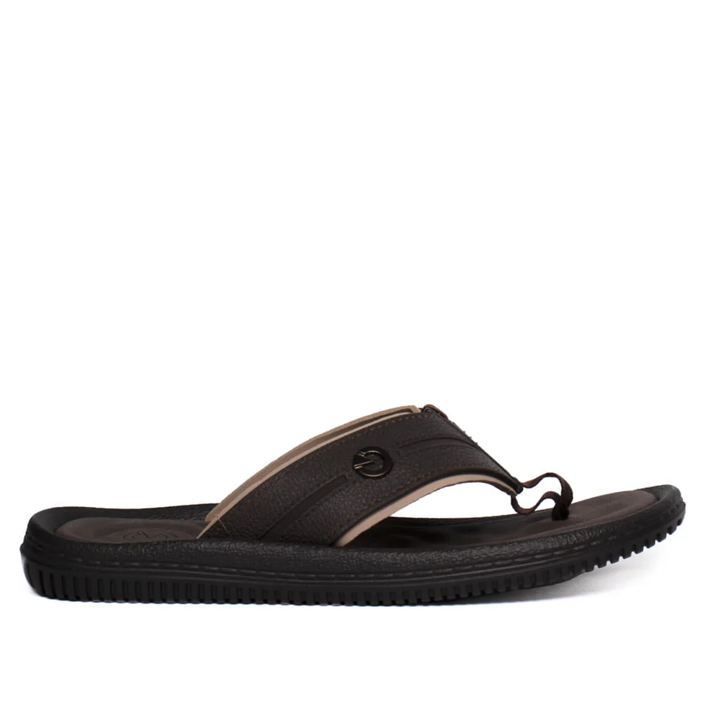 Chinelo Masculino Cartago Fiji Ultra Comfy Marrom/Bege Marrom/Bege 2