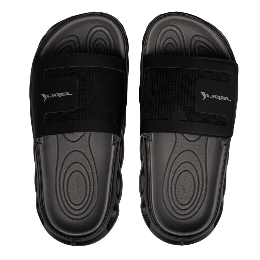 Chinelo Masculino Rider R Power Slide Tratorado Preto/Cinza