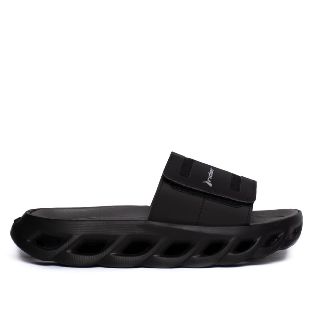 Chinelo Masculino Rider R Power Slide Tratorado Preto/Cinza Preto/Cinza 2
