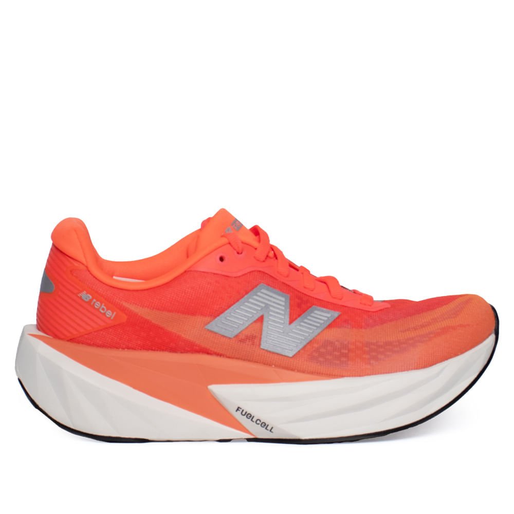 Tênis Feminino New Balance FuelCell Rebel v5 Coral Neon