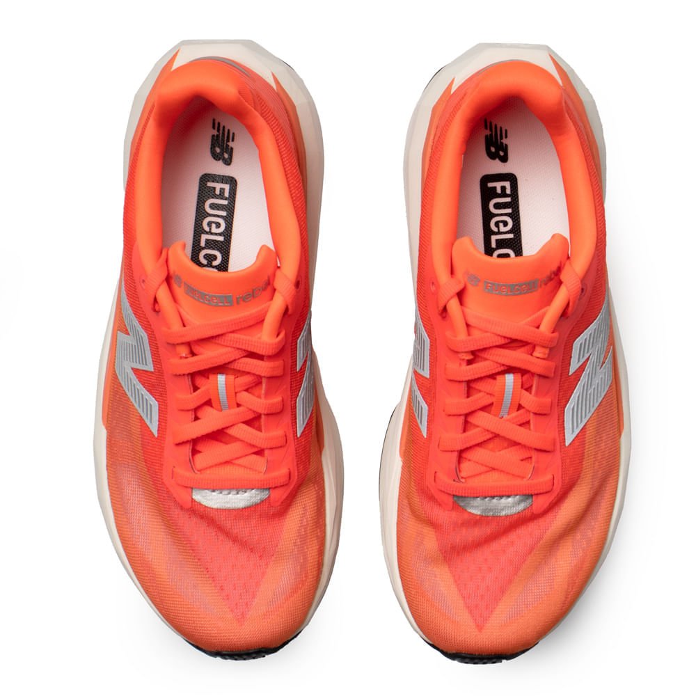 Tênis Feminino New Balance FuelCell Rebel v5 Coral Neon Coral 4