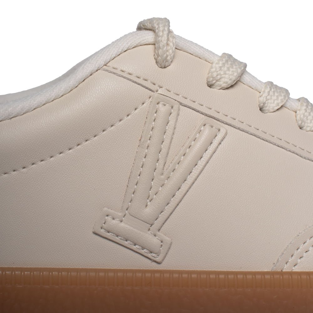 Tênis Feminino Vizzano Pelica Detalhe Verde Branco Off Branco 6