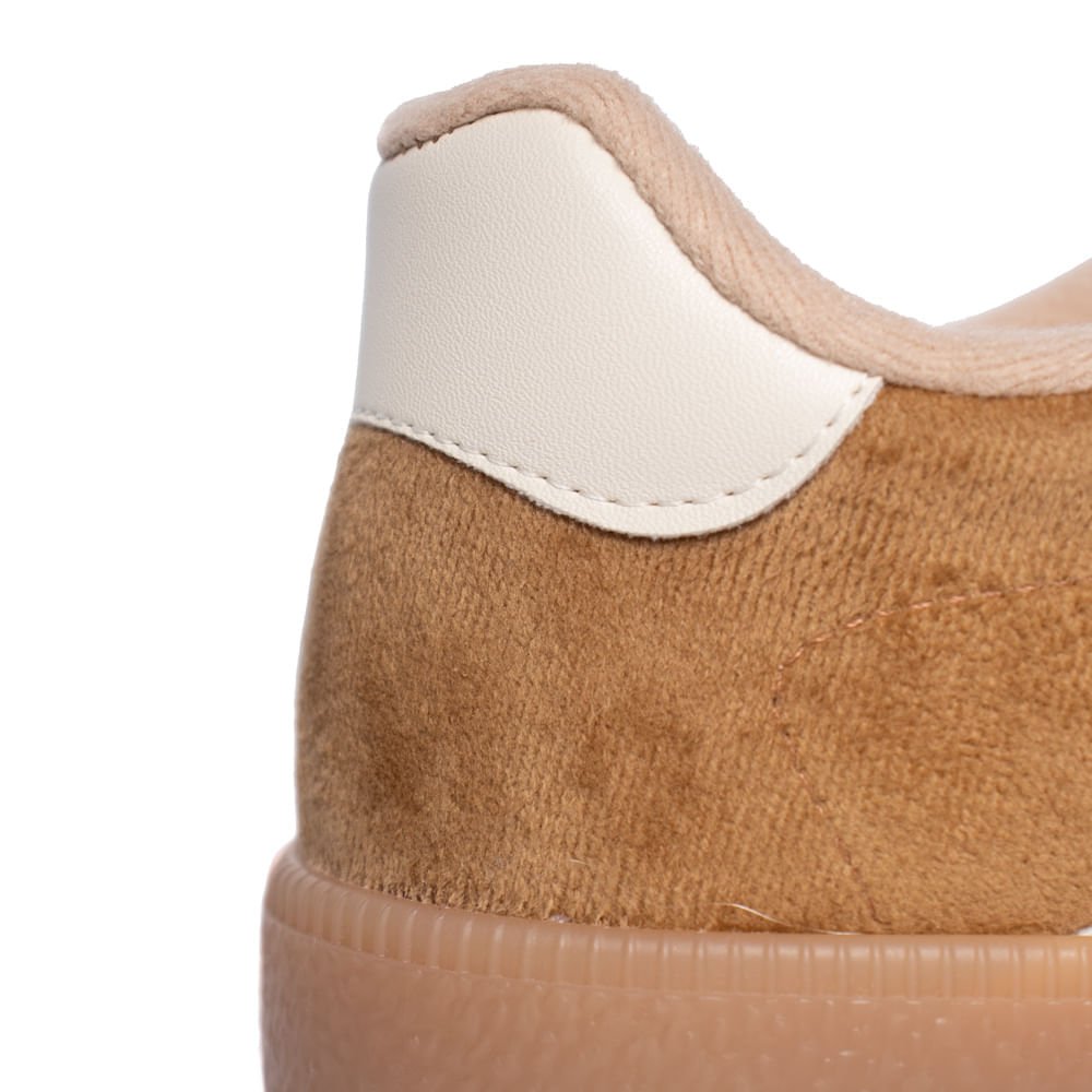 Tênis Feminino Vizzano Suede Milano Plataforma Caramelo Caramelo 6
