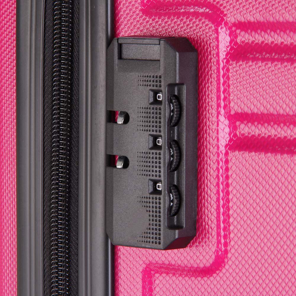 Mala Tonin Frevo Rígida Cadeado Média Rosa Rosa 5