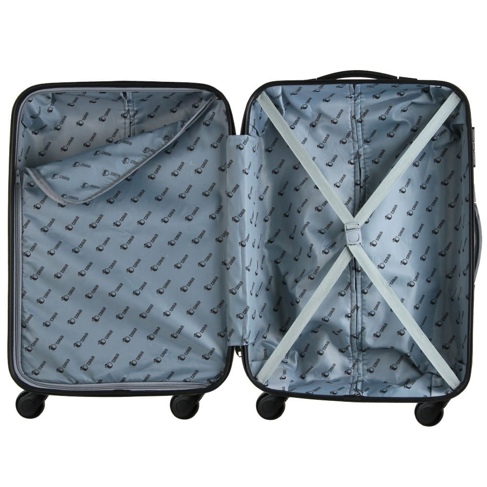 Mala Tonin Frevo Rígida Cadeado Média Rosa Rosa 6