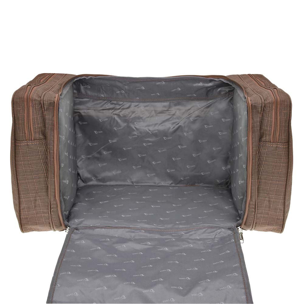 Sacola Unissex Tonin Poliester Bolsos Laterais Marrom Marrom 4