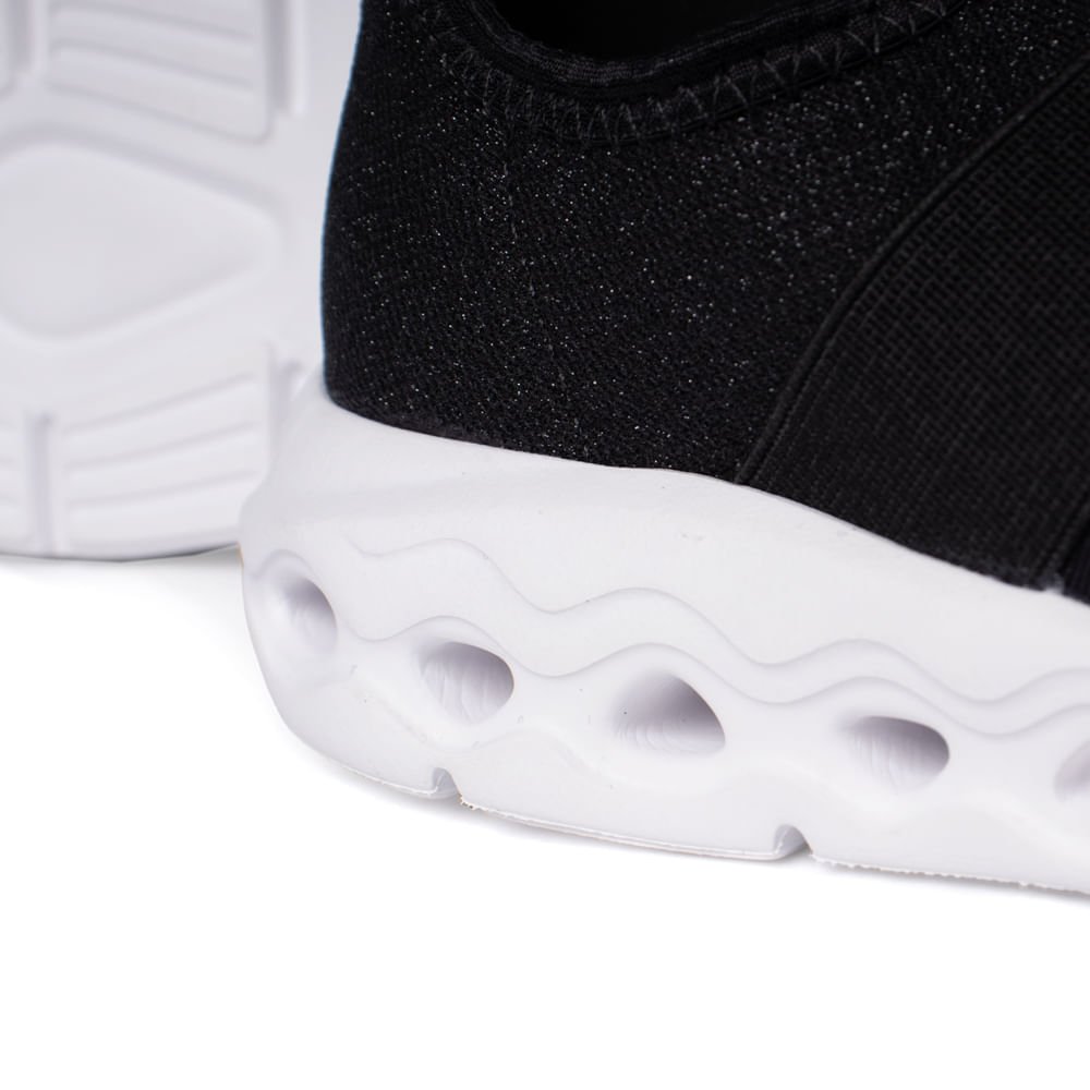 Tênis Infantil Molekinha Calce Fácil Têxtil Preto Preto 4