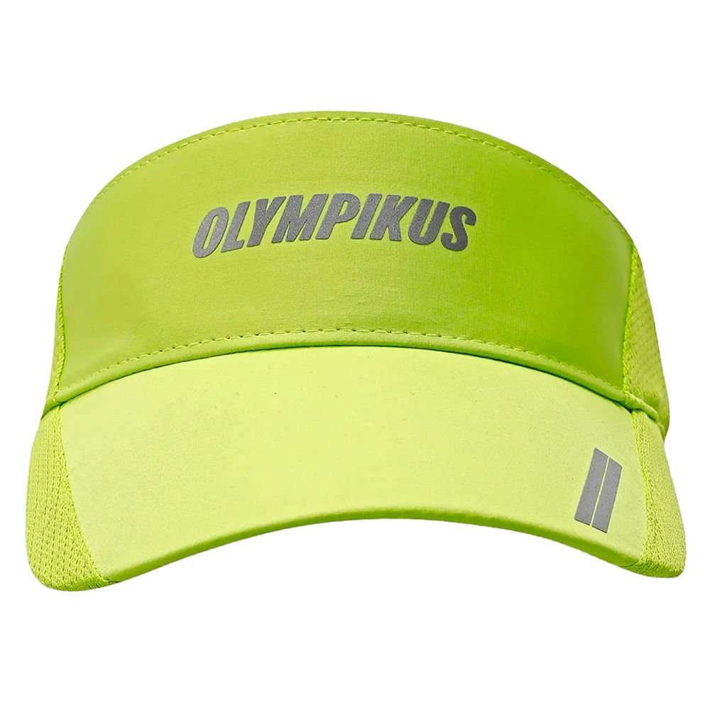 Viseira Unissex Olympikus Run Mesh Verde Neon/Cinza/Branco