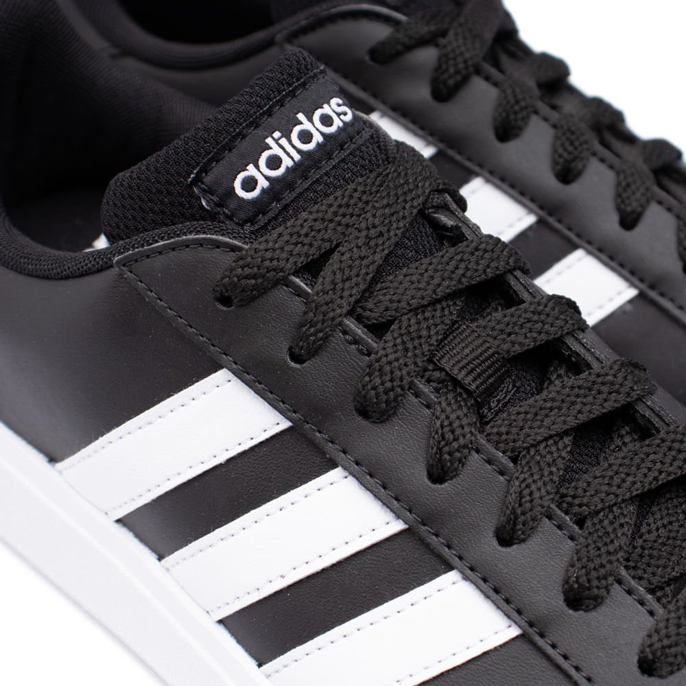 Tênis Feminino Adidas Grand Court Base 2.0 Simp Preto/branco Preto/Branco 6