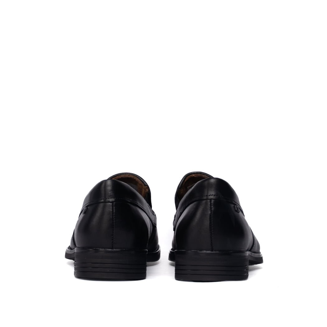 Sapato Masculino Pegada Strech Couro Preto Preto 3