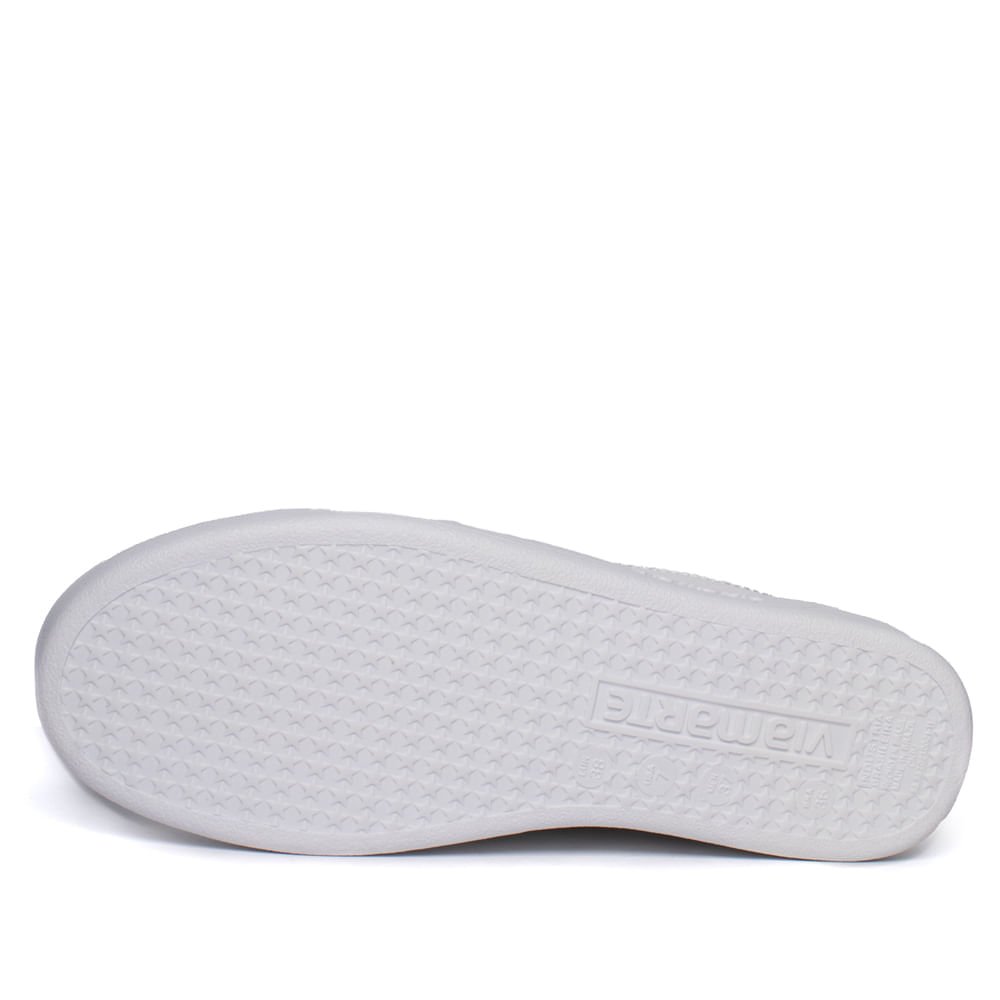 Tênis Feminino Via Marte Napa Enfeite Lateral Branco Branco 2