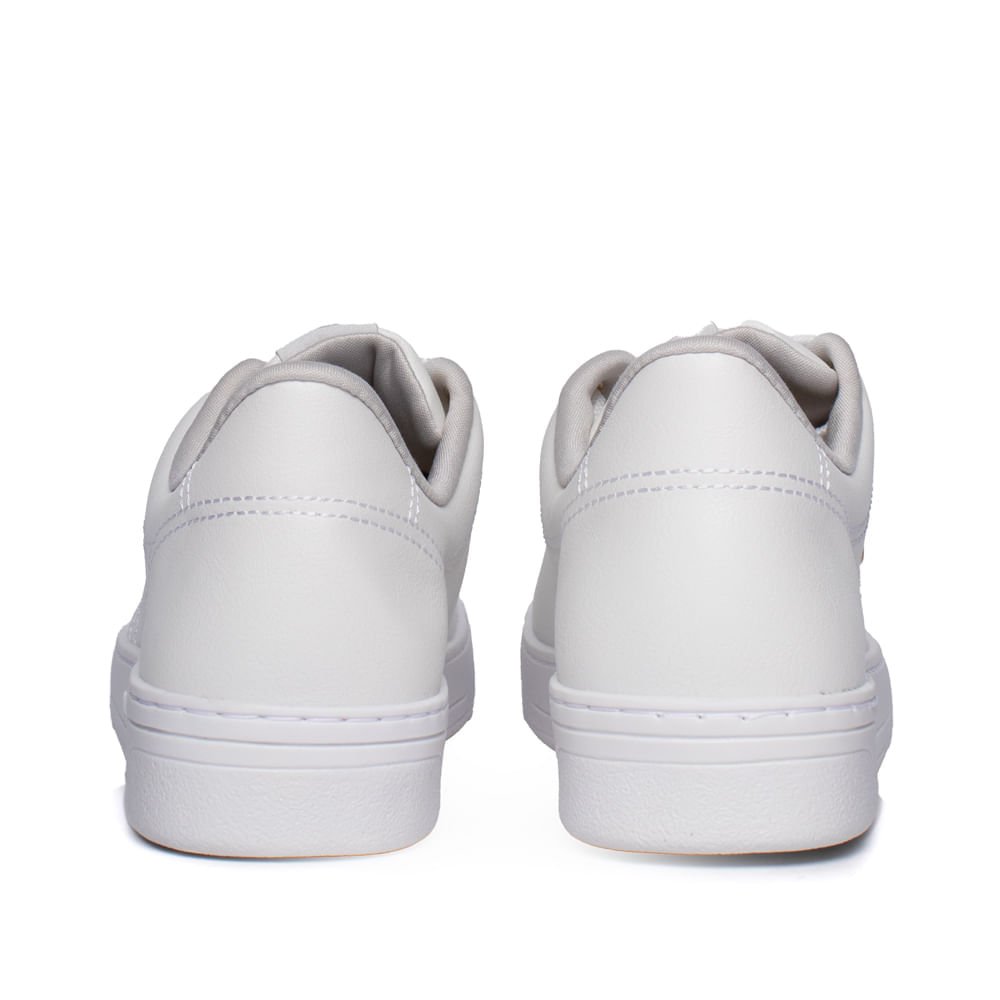 Tênis Feminino Via Marte Napa Enfeite Lateral Branco Branco 3