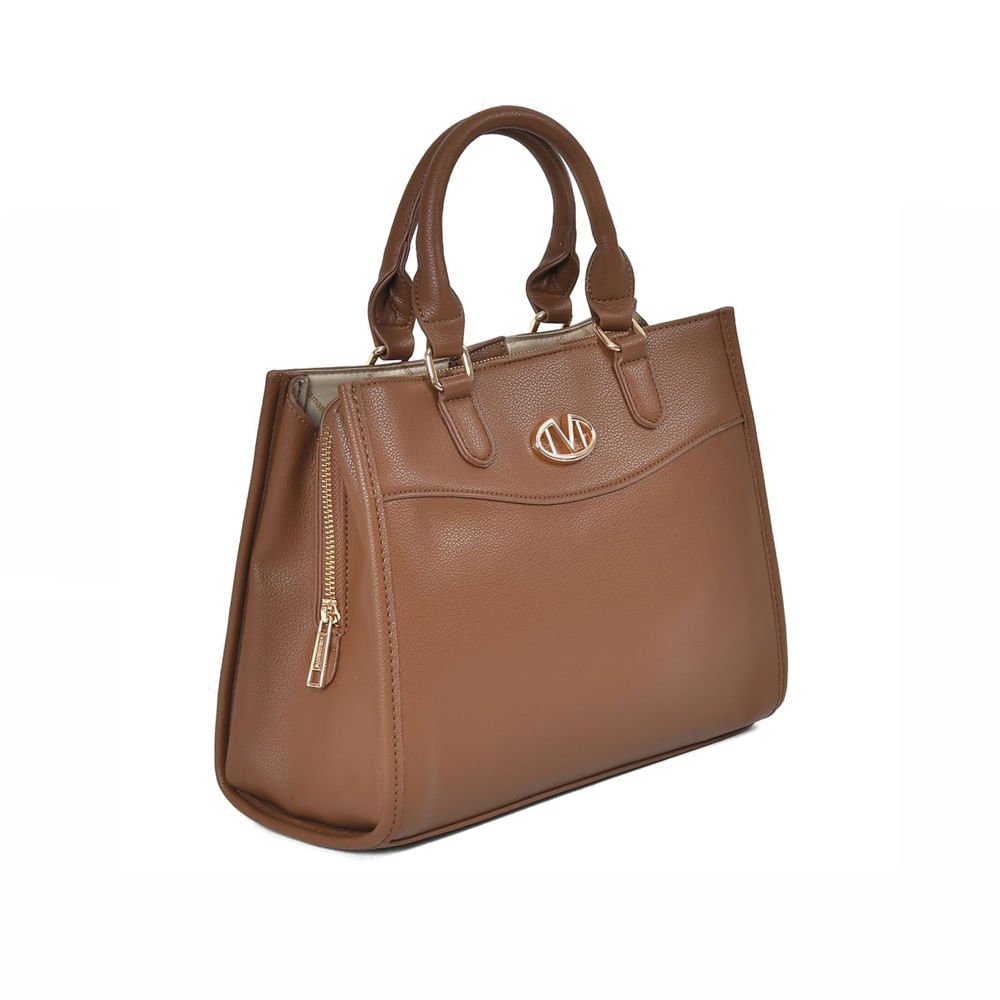 Bolsa Feminina Via Marte Tote Média Floather Marrom Marrom 2