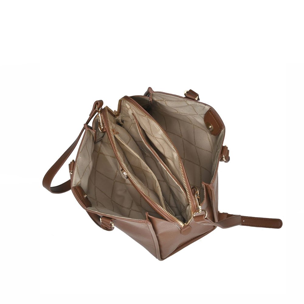 Bolsa Feminina Via Marte Tote Média Floather Marrom Marrom 4