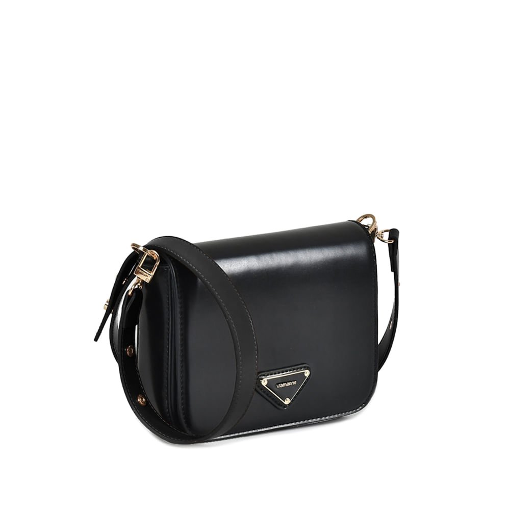 Bolsa Feminina Via Marte Tiracolo Pequena Preto Preto 2