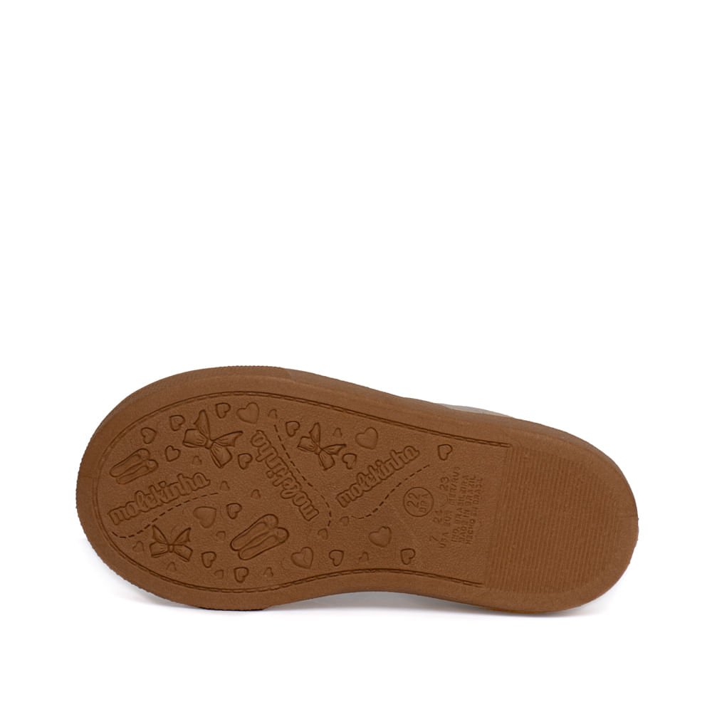 Tênis Infantil Molekinha Casual Calce Fácil Branco/Dourado Branco/Dourado 2