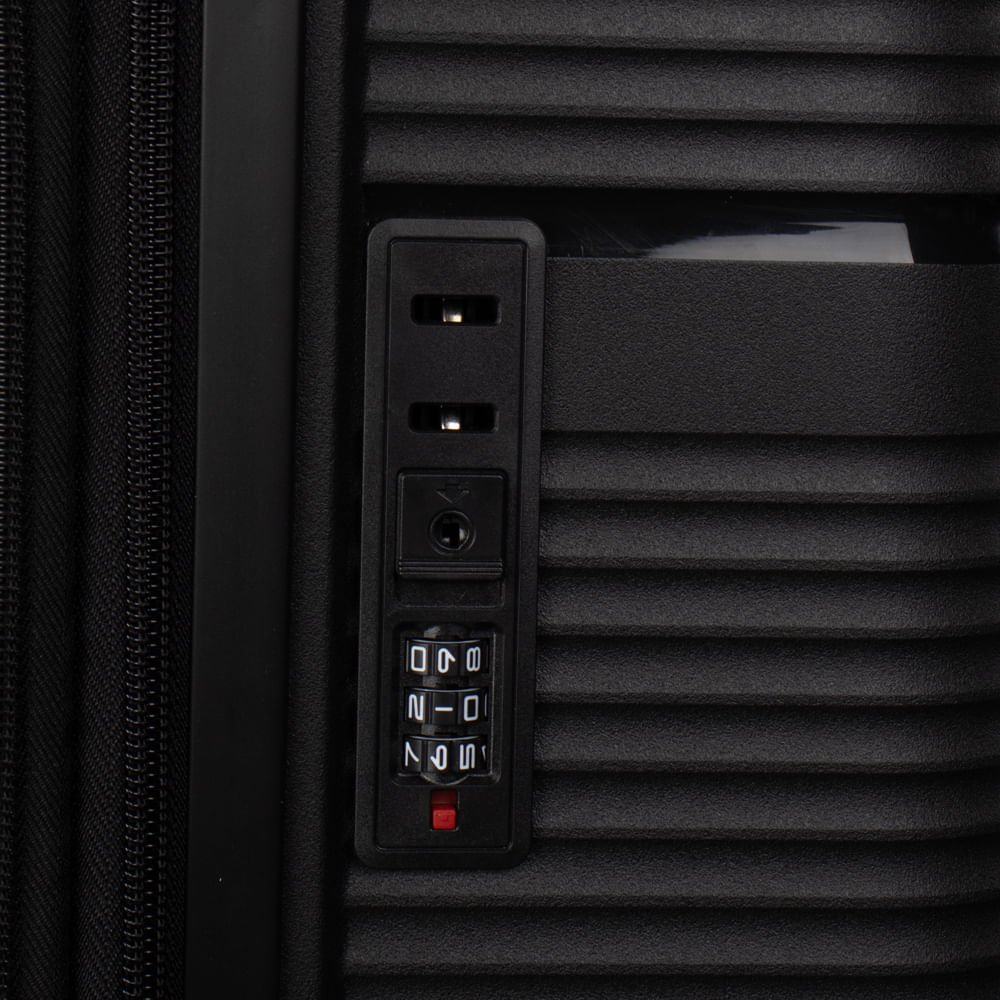 Mala Tonin Karbono Polipropileno Cadeado Grande Preto Preto 5