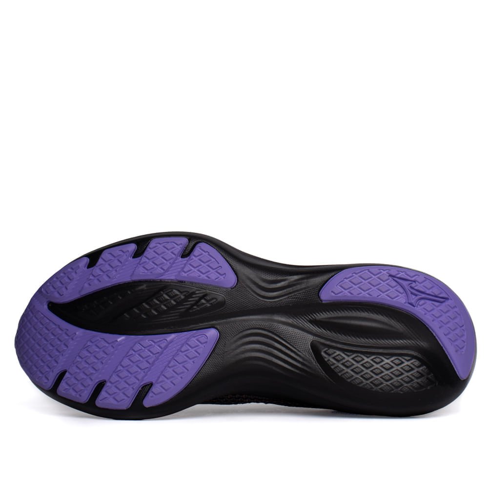 Tênis Feminino Mizuno Virtue 2 Amortecimento Leve Preto/Roxo Preto/Roxo 2