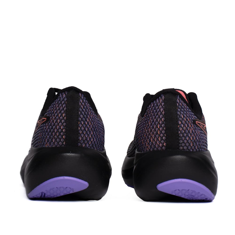 Tênis Feminino Mizuno Virtue 2 Amortecimento Leve Preto/Roxo Preto/Roxo 3